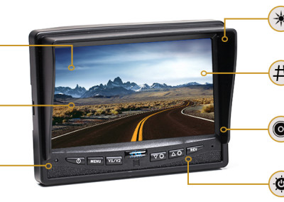 Rearview monitor features